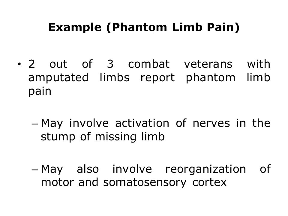 An introduction to the issue of phantom limb pain